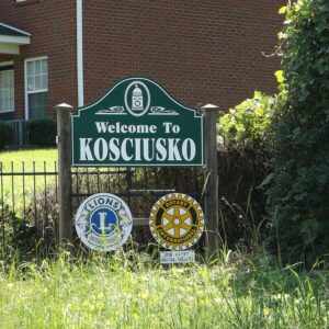 Polonia w USA: Wjazd do Kosciusko, Mississippi