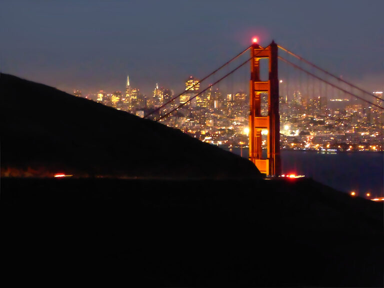 San Francisco - Golden Gate nocą. Co zobaczyć w San Francsico?