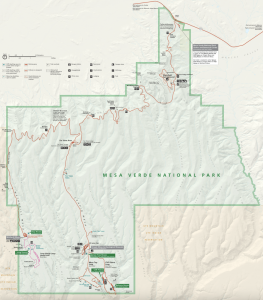 Mapa Mesa Verde