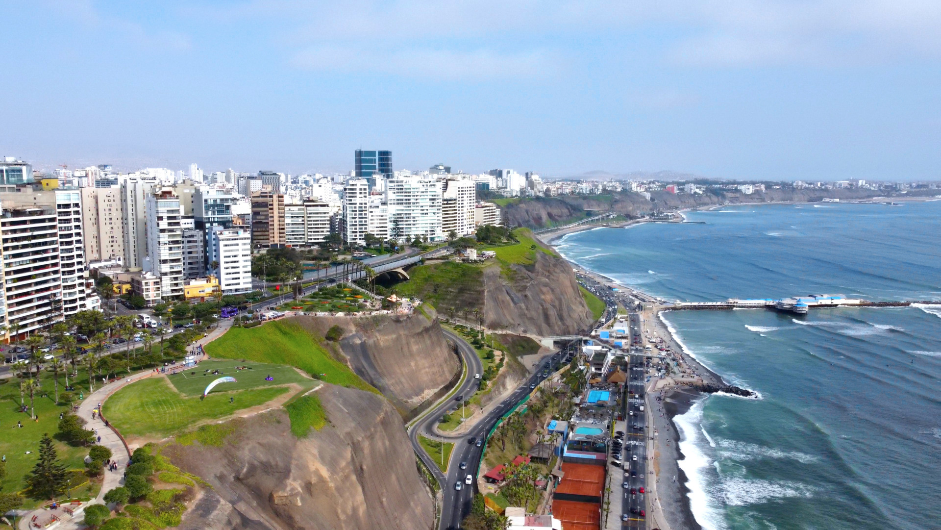 Klif w Miraflores Lima