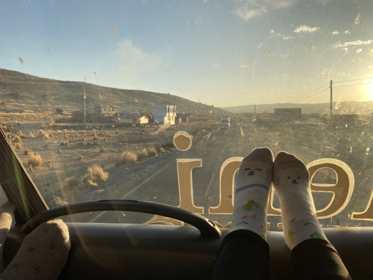 Widok z autokaru Peru Hop