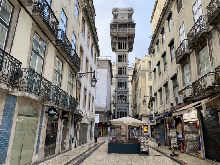 Winda Santa Justa w Lizbonie