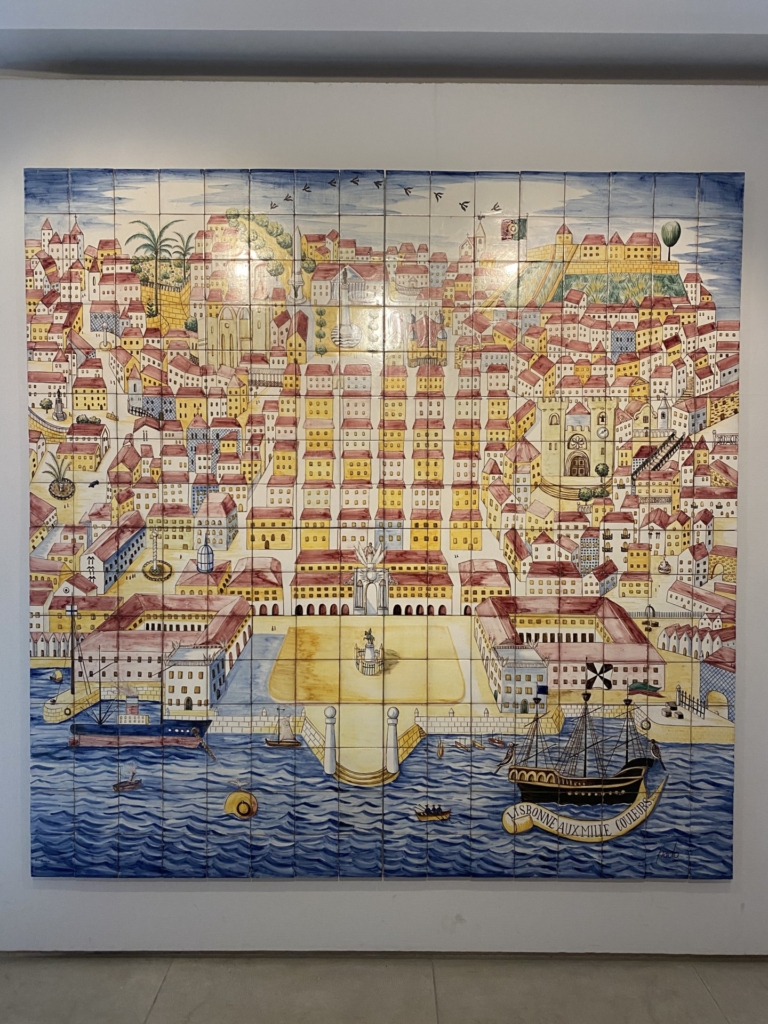 Mapa Lizobny na płytkach Museu Nacional do Azulejo