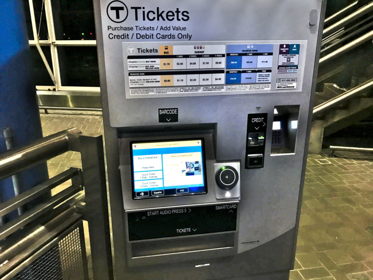 Automat biletowy w Bostonie