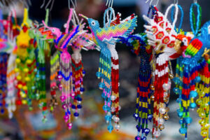 Koliberki na targu w Oaxaca