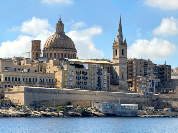 Valletta - widok z promu do Sliemy