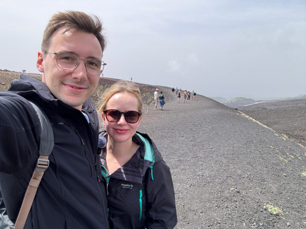 Etna z Katanii - kratery Silvestri