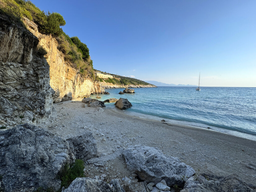 Plaża siarkowa na Zakynthos