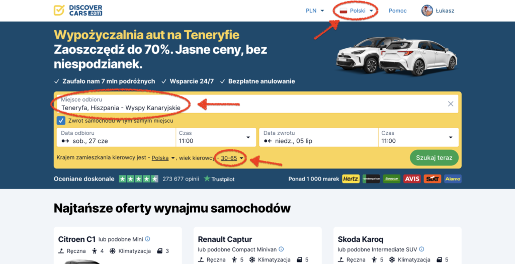 Wynajem auta na Teneryfie - instrukcja krok po kroku